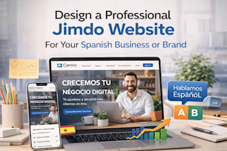design and optimize or migrate jimdo website for your spanish business