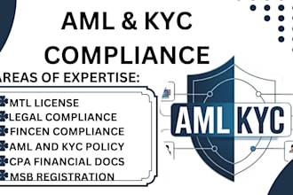 write or review aml cft kyc compliance policies for fintech and banks