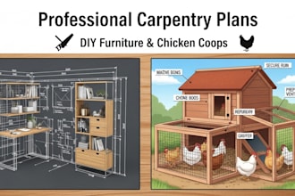 create expert carpentry plans, DIY furniture designs and chicken cool blueprints