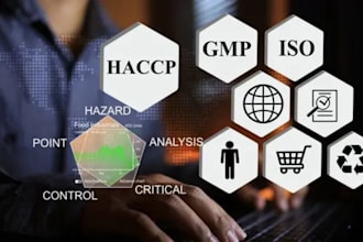 do full customized haccp or food safety plan, procedures and monitoring forms