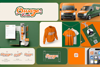design a professional logo, brand identity and guidelines