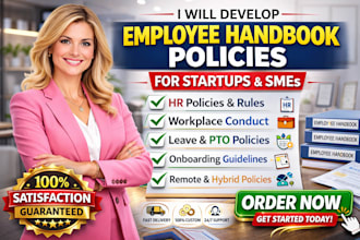 develop employee handbook policies for startups and smes