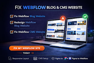 fix webflow blog website redesign webflow blog website fix webflow cms website