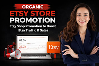organic etsy store promotion, etsy shop promotion to boost etsy traffic, sales