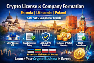 do crypto company and crypto license with aml kyc in estonia lithuania poland