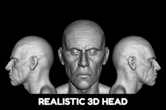 sculpt realistic 3d head model 3d head sculpt 3d bust 3d miniature 3d head print