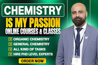 best tutor and expert for general and organic chemistry for all grades