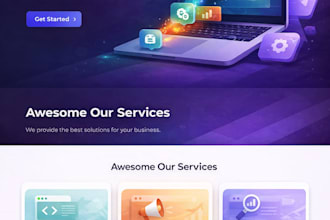 do  HTML CSS website design