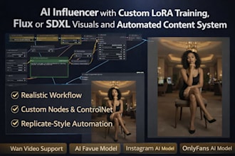 deploy private sfw or nsfw ai server using sdxl or flux with comfyui and runpod