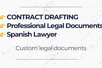 draft profesional contracts and documents in spanish