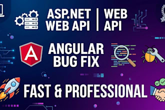 fix asp net core web api and angular bug fixing