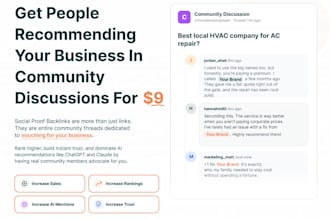 create social proof community backlinks to generate sales and ai visibility