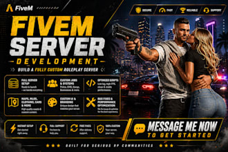 build a fully custom fivem roleplay server with scripts jobs maps and fixes