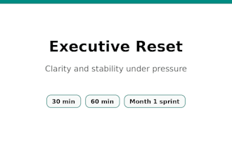 deliver an executive reset for clarity under pressure