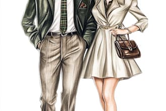 draw fashion vector illustration in my style