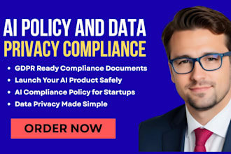 draft ai policy and data privacy compliance for saas startup