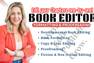 edit, proofread horror novels, romance, and memoirs for publishing quality
