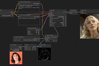 create comfyui controlnet ai influencer image workflows flux lora colab