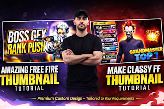 custom gaming thumbnails and custum desing on cheapest price