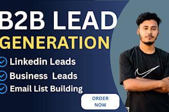 do b2b lead gen and linkedin lead for email list building