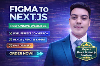 convert figma, xd, psd to responsive nextjs or react website