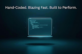 build a high performance hand coded website for ultimate speed and security
