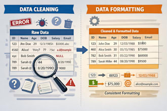 clean and format excel data