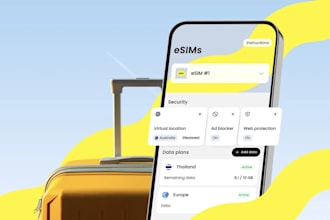 build esim app,esim website, softphone app and calling app with sip and esim