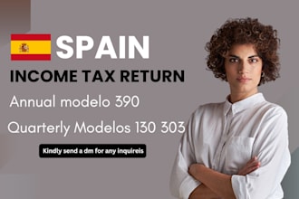 prepare and file spain tax returns modelo 130 303 390