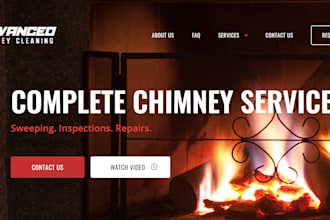design chimney website chimney repair website chimney hvac website design