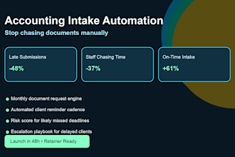 automate accounting client document reminders and intake workflow