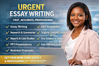 do urgent essay writing, research assignment and apa paper