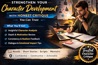 strengthen your character development with honest critique