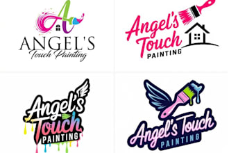 design original painting logo with my creative thinking