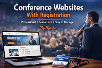 design redesign conference event website landing page on wordpress