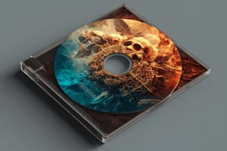 draw a print ready cd jacket album cover