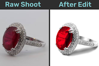 do jewelry photo editing and retouching