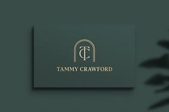 design a custom minimalist luxury monogram logo
