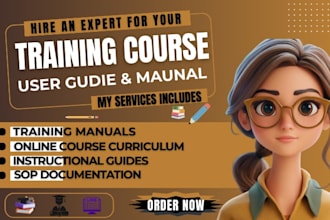 create training manual, online course, training course, user manual, worksheet