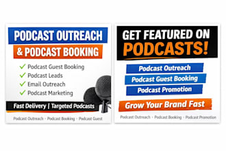 professional podcast booking guest outreach and podcast marketing podcast agents