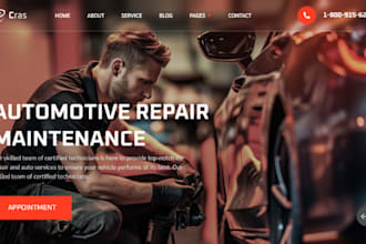 build auto parts shopify store automobile car parts website automotive website