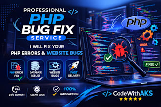 fix PHP errors and website bugs quickly