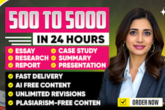 do essay writing, research, summary, 2000 words essay writing and editing