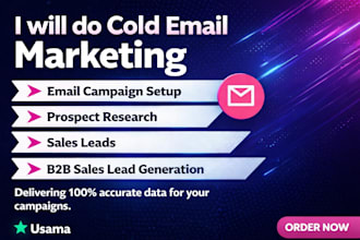 provide verified b2b leads and cold email outreach