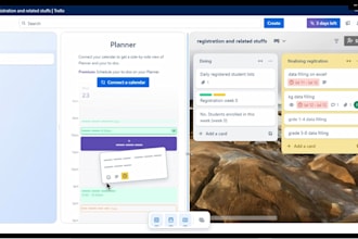 create post cards with deadline inside a trello