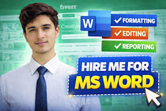 create ,edit and format documents in ms word