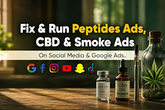 fix and run peptide ads, cbd ads, smoke ads, peptide campaign approval