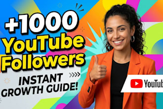 add new 1000 youtube followers