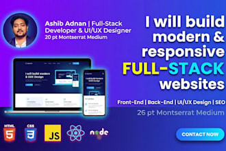 build modern full stack websites with react and node js