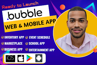 build bubble web app bubble mvp saas bubble open ai on bubble io mobile app